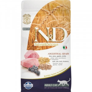 FARMINA N&D CAT LG LAMB NEUTERED kaķu barība Jērs, mellenes 10kg
